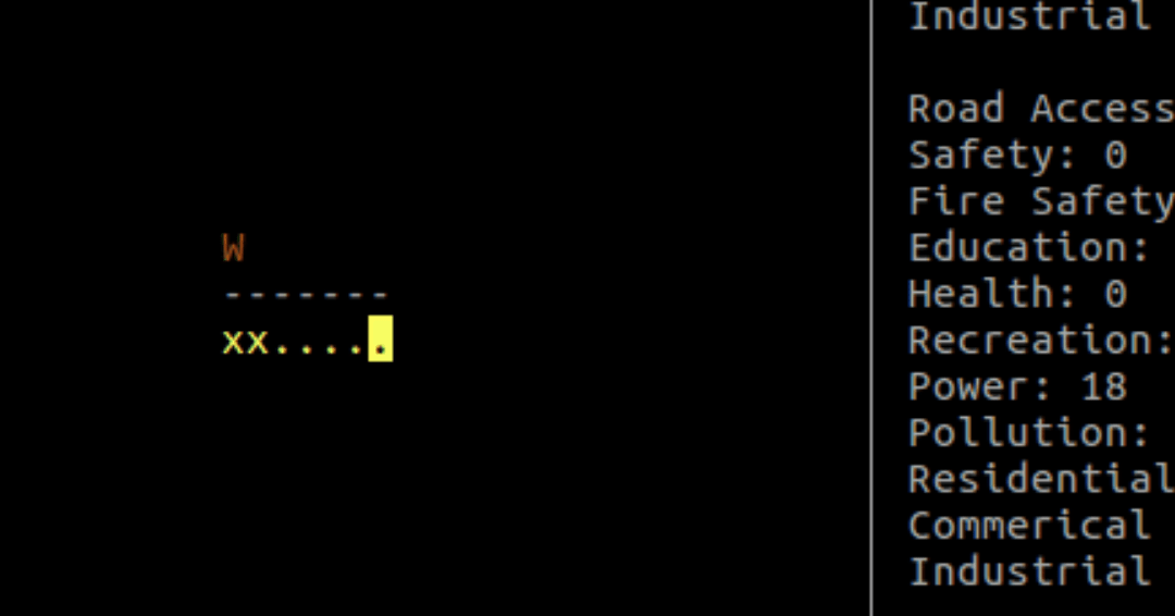 Curses City – SimCity dans votre terminal