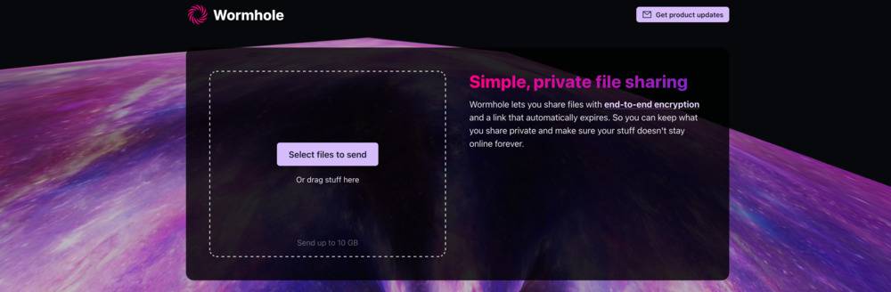 Wormhole – Un remplaçant sécurisé et gratuit à Firefox Send ou WeTransfer