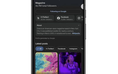 Google Discover intègre une fonction suivre et met en avant les créateurs de contenus sociaux